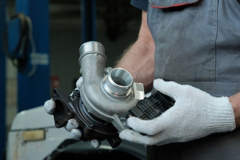 O turbina de motor de masina